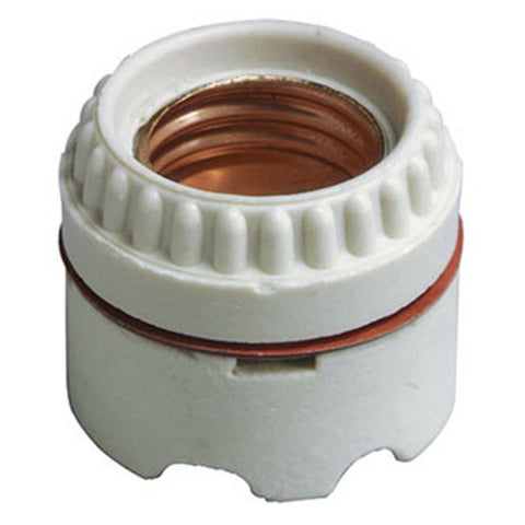 Leviton: 9350 - Unglazed Porcelain Lampholder, Ring-Type, Single Circuit, White - aseiso.co